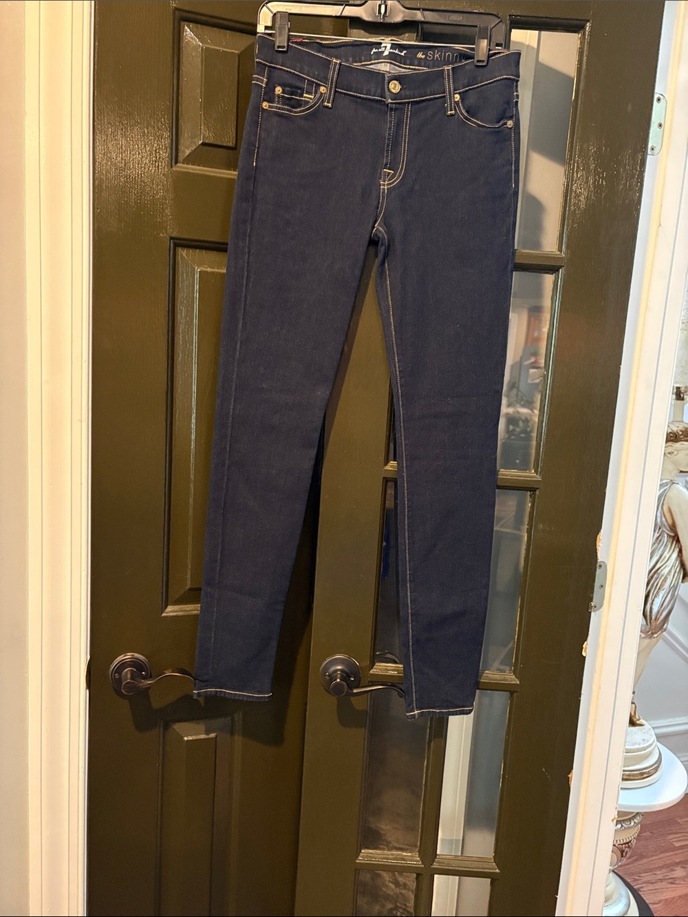 7 For All Mankind Dark Indigo Skinny Jeans